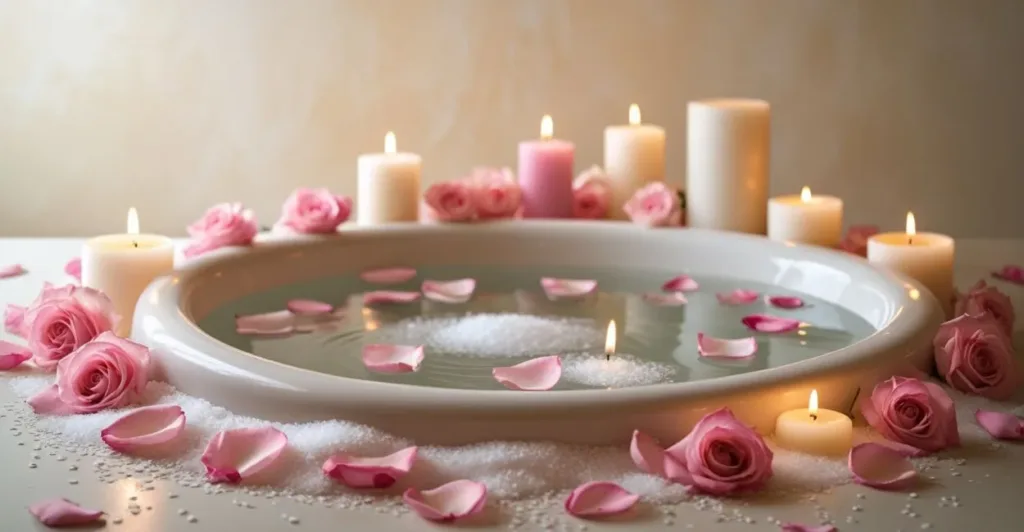 5 Práticas Simples de Autocuidado para Mães Sobrecarregadas 3 Banho Relaxante: Transforme 15 Minutos em um Spa em Casa